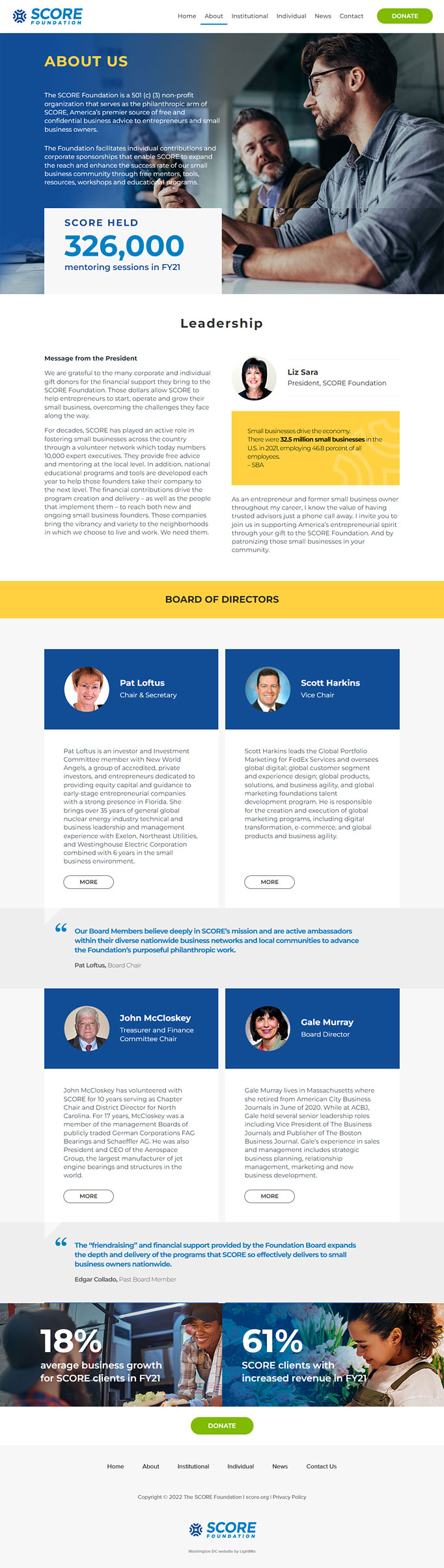 DC nonprofit web design