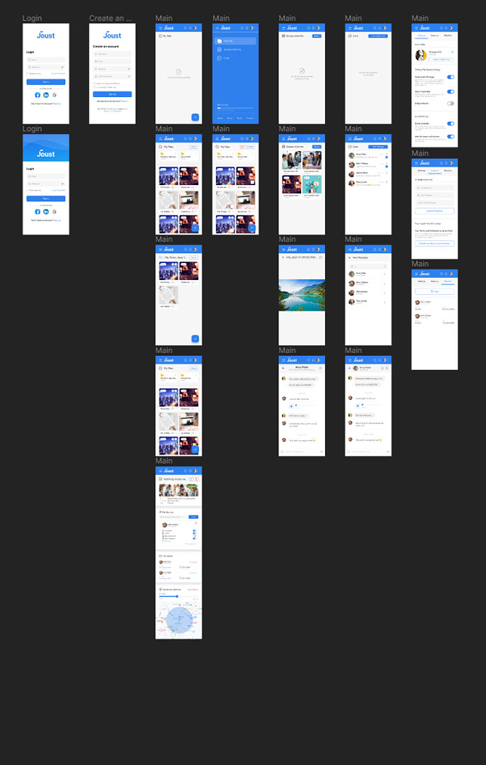 content-heavy UI design
